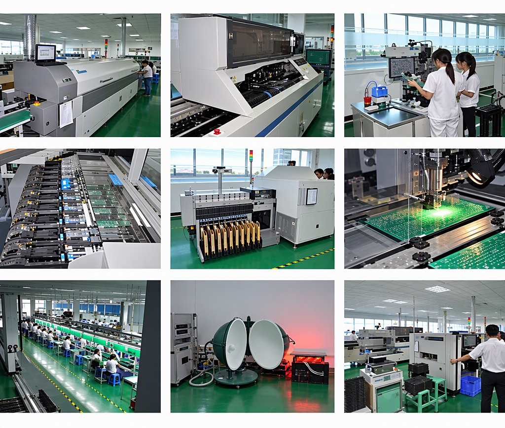 SANSUN LED manufacturing facility — SMT lines, assembly benches and testing stations